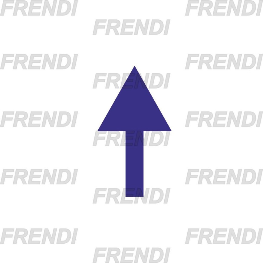 PEGATINA FLECHA SENTIDO GIRO 25X45