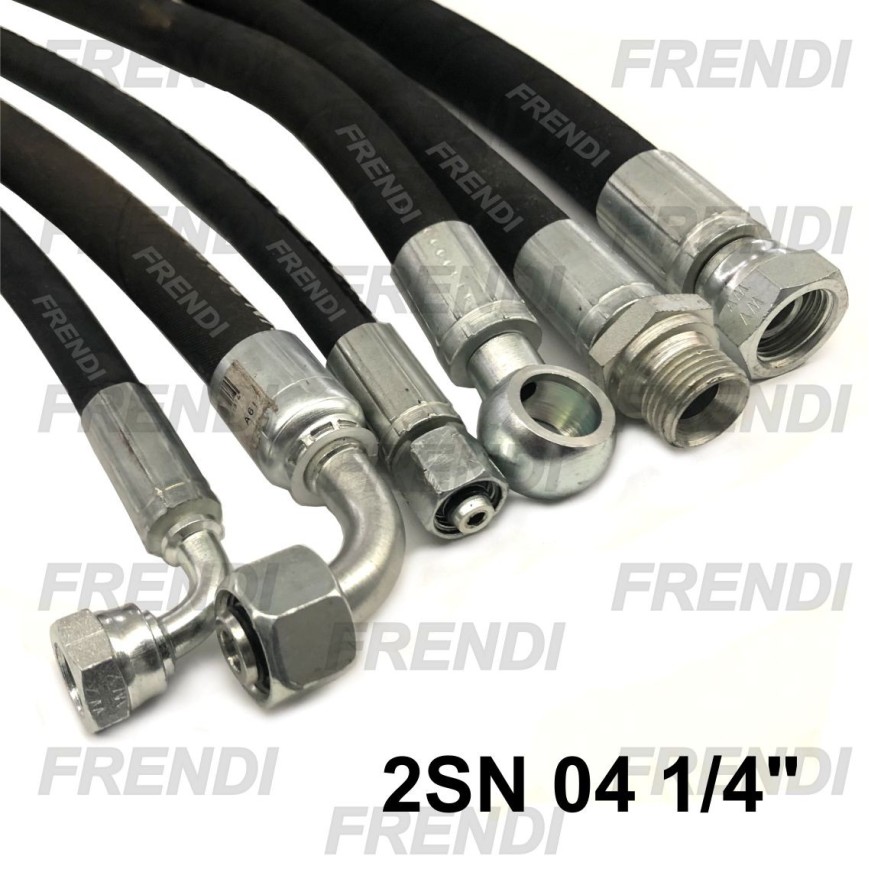 LATIGUILLO 0870 MM 2SN-04 HL90º1/4-ORI3/8