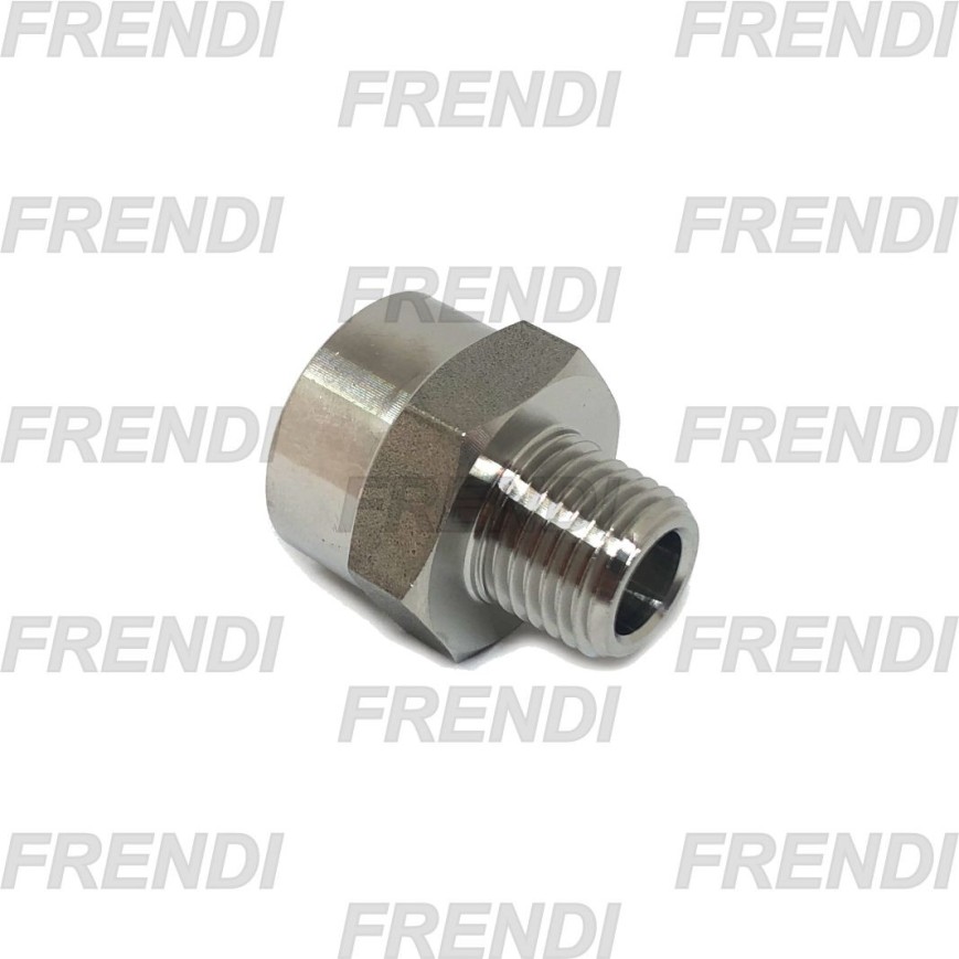 ADPT NE RCT MF-HF 3/8-1/2 RDC BSPT A316 INOX