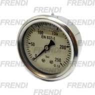 MANOMETRO D63 0-250 BAR 1/4D G