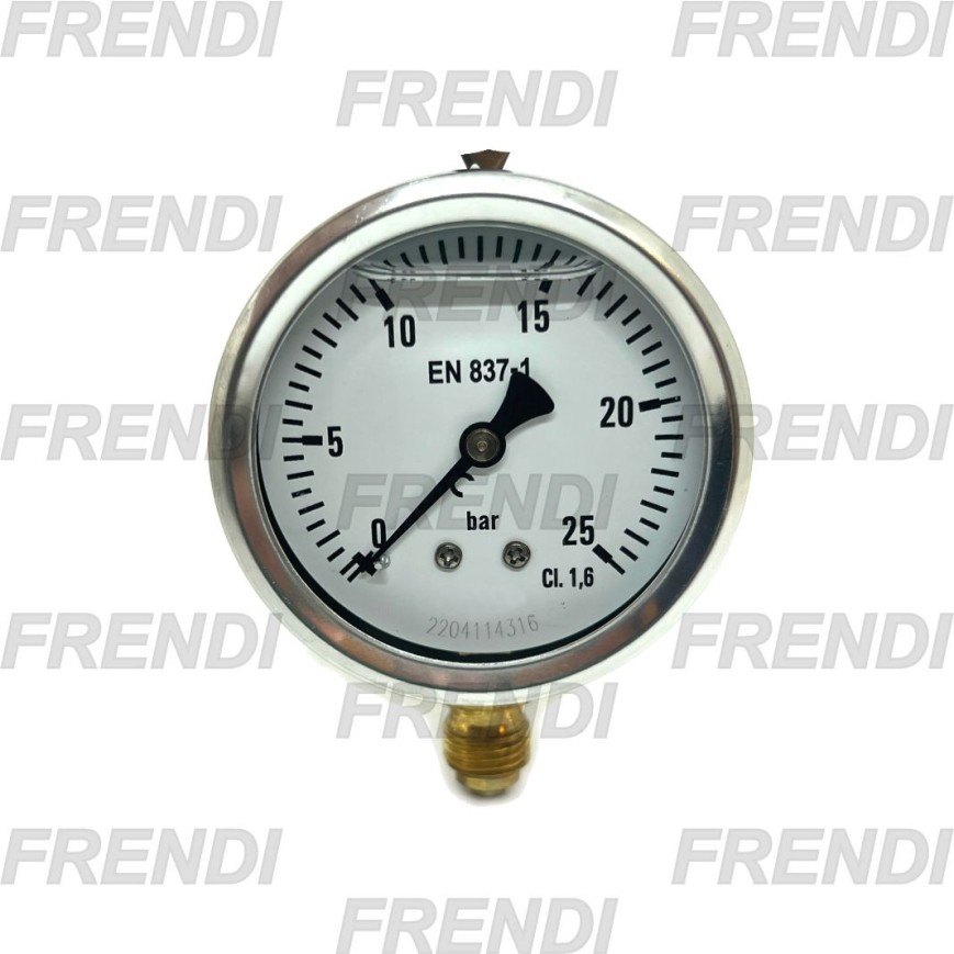 MANOMETRO D63 0-025 BAR 1/4R G