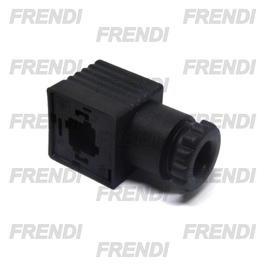 CONECTOR ELECTROVAL 27.5X27.5 MM NEGRO 2+1