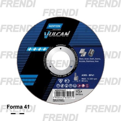 DISCO CORTE 115X1.0X22 F41 N-VULCAN DISCO CORTE 115X1.0X22 F41 N-VULCAN