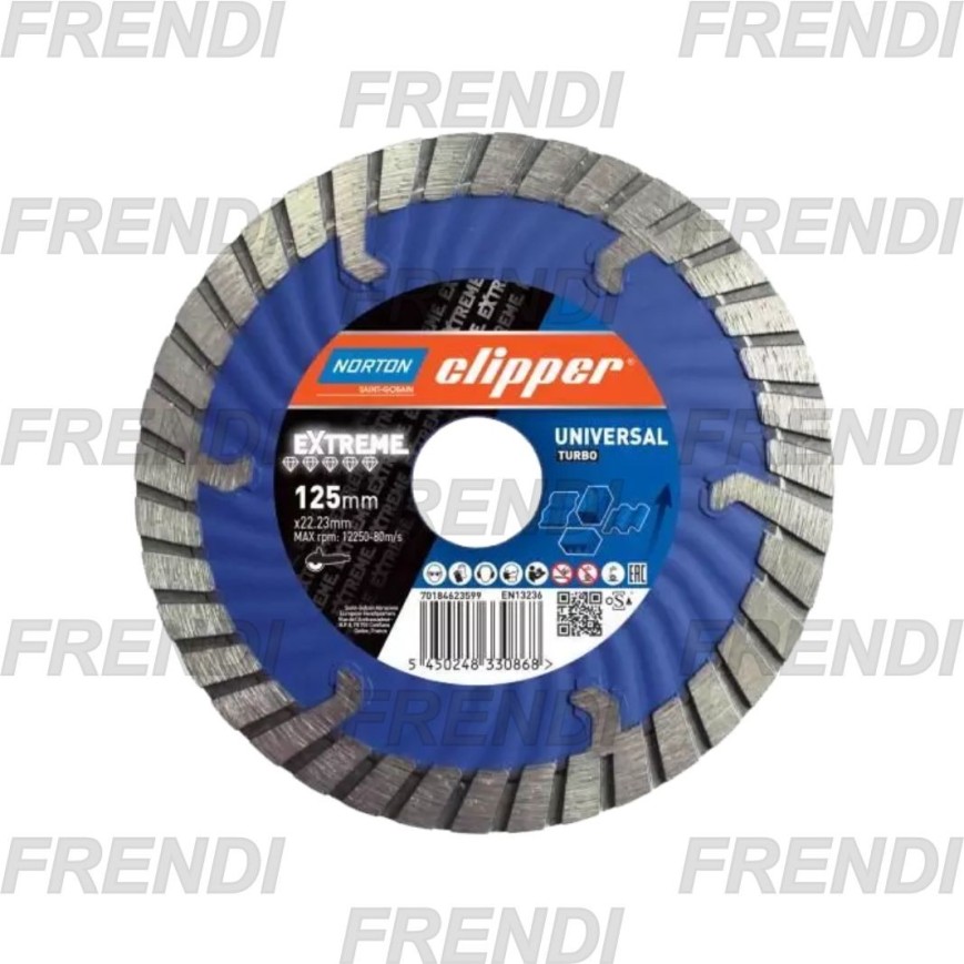 DISCO DIAMANTE 115X1.8X22.2 N-EXTREME UNIVERSAL TURBO DISCO DIAMANTE 115X1.8X22.2 N-EXTREME UNIVERSAL TURBO