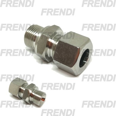 UNION RTR RCT TB-MF T-12-L 3/8 BSPP CONO 60º INOX