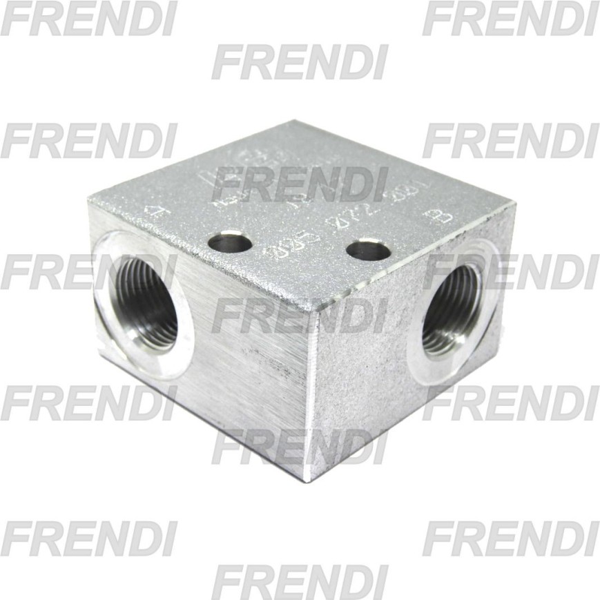 BLOQUE ELECTROVAL HI 3/4-16 UNF - 3/8 BSP LN