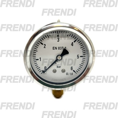 MANOMETRO D63 0-006 BAR 1/4R G