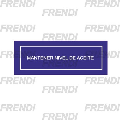 PEGATINA NIVEL DE ACEITE