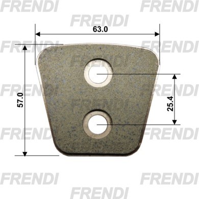PLACA SINTERI 063X057X4.0 GB102 FRD