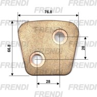 PLACA SINTERI 076.8X66.8X4.0 GB113/1 FRD