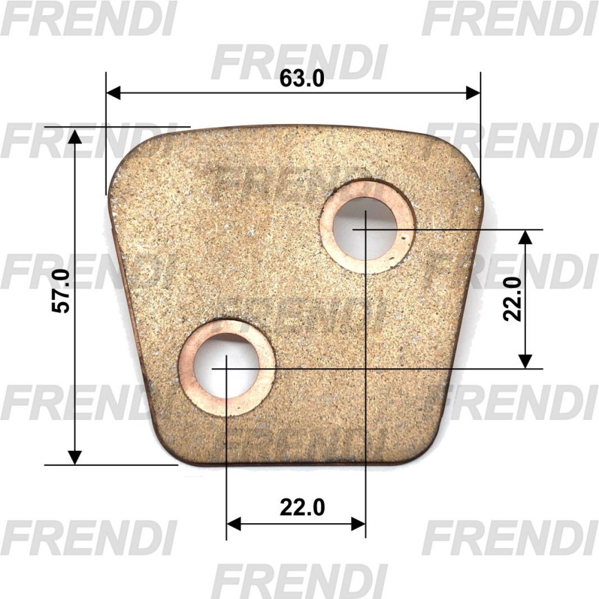 PLACA SINTERI 063X057X4.0 GB115/1 FRD