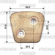 PLACA SINTERI 063X057X4.0 GB115/1 FRD