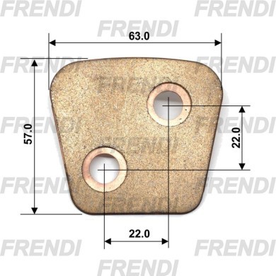 PLACA SINTERI 063X057X4.0 GB115/1 FRD