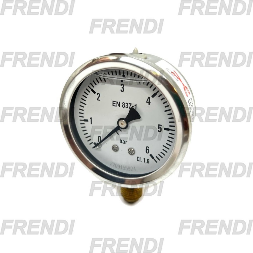 MANOMETRO D63 0-006 BAR 1/4R G