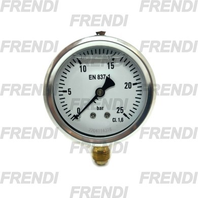 MANOMETRO D63 0-025 BAR 1/4R G