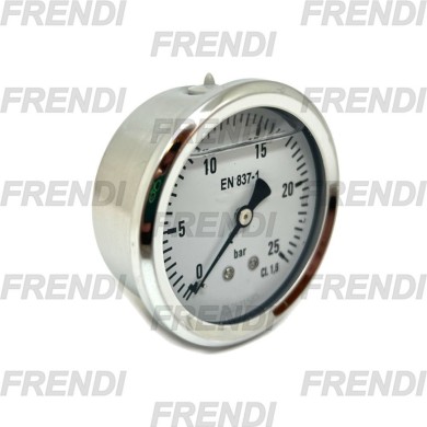 MANOMETRO D63 0-025 BAR 1/4D G