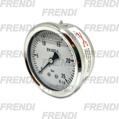 MANOMETRO D63 0-025 BAR 1/4D G