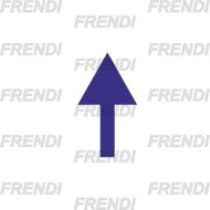 PEGATINA FLECHA SENTIDO GIRO 25X45