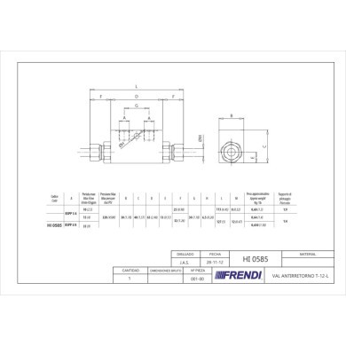 VAL HI ANTIRRETORNO PILOT DOBLE 3/8 BSP T-12-L