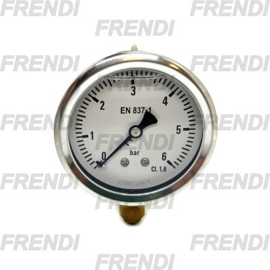 MANOMETRO D63 0-006 BAR 1/4R G