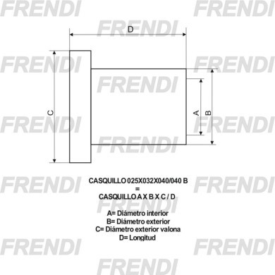 CASQUILLO 050X060X070/050 B