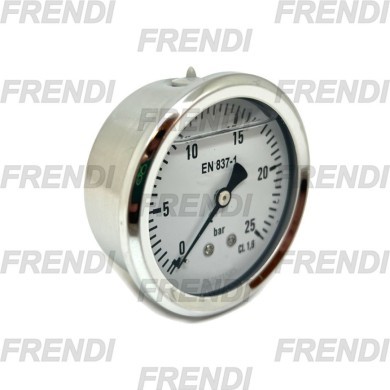 MANOMETRO D63 0-025 BAR 1/4D G