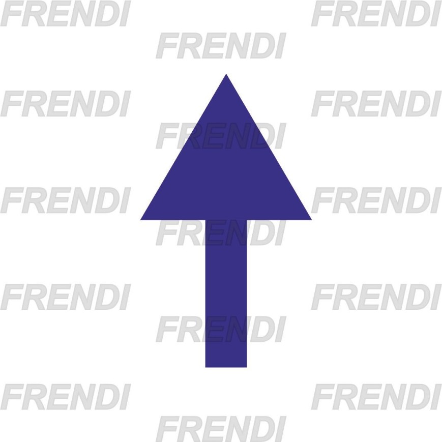 PEGATINA FLECHA SENTIDO GIRO 35X60