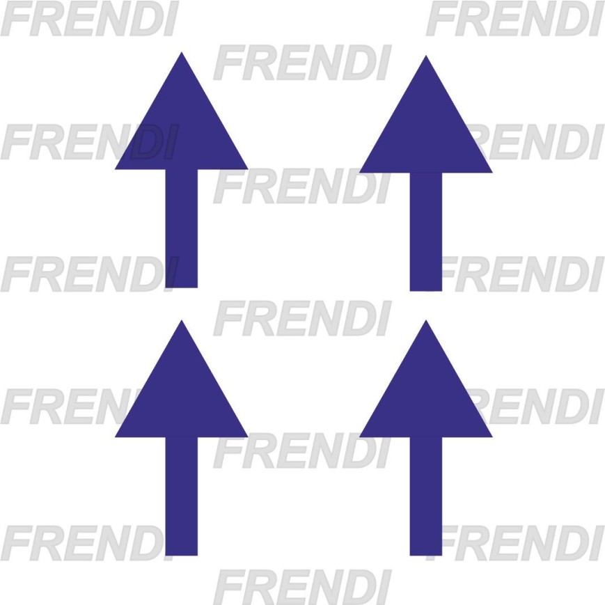 PEGATINA FLECHA SENTIDO GIRO 20X35