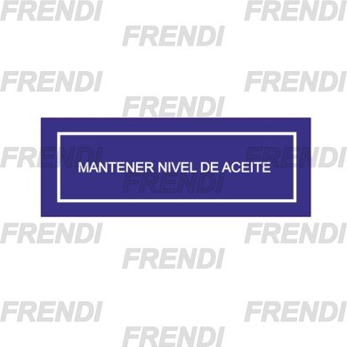 PEGATINA NIVEL DE ACEITE