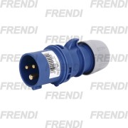CLAVIJA MACHO AZUL 16A 2P+1T